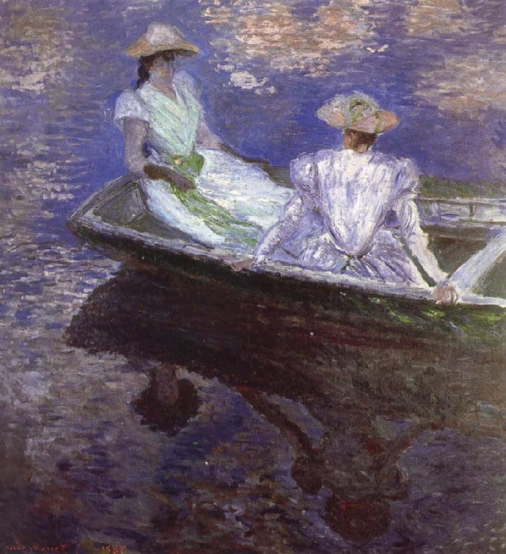 Claude Monet Young Girls in the Rowing Boat France oil painting art